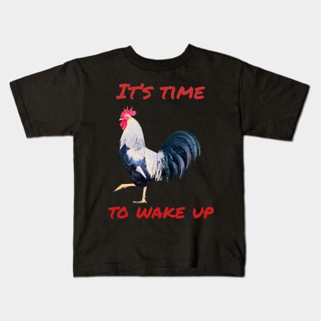 Rooster Kids T-Shirt by NeoNana